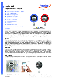 Thumbnail of document Data Sheet - ADT680A Digital Pressure Gauge
